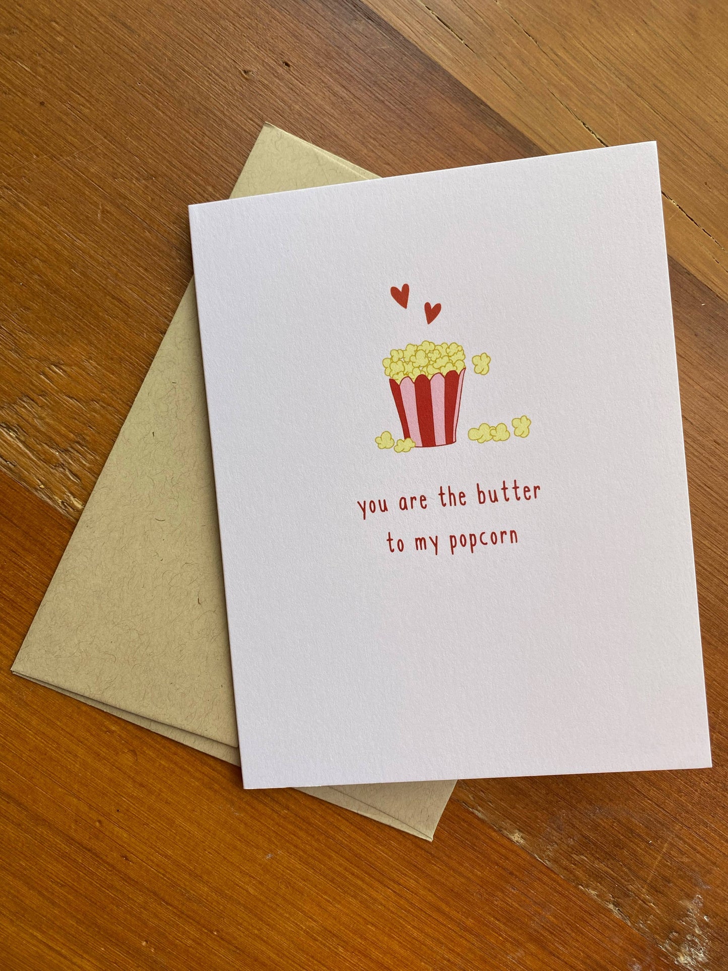 Popcorn Valentine's Day Love Card