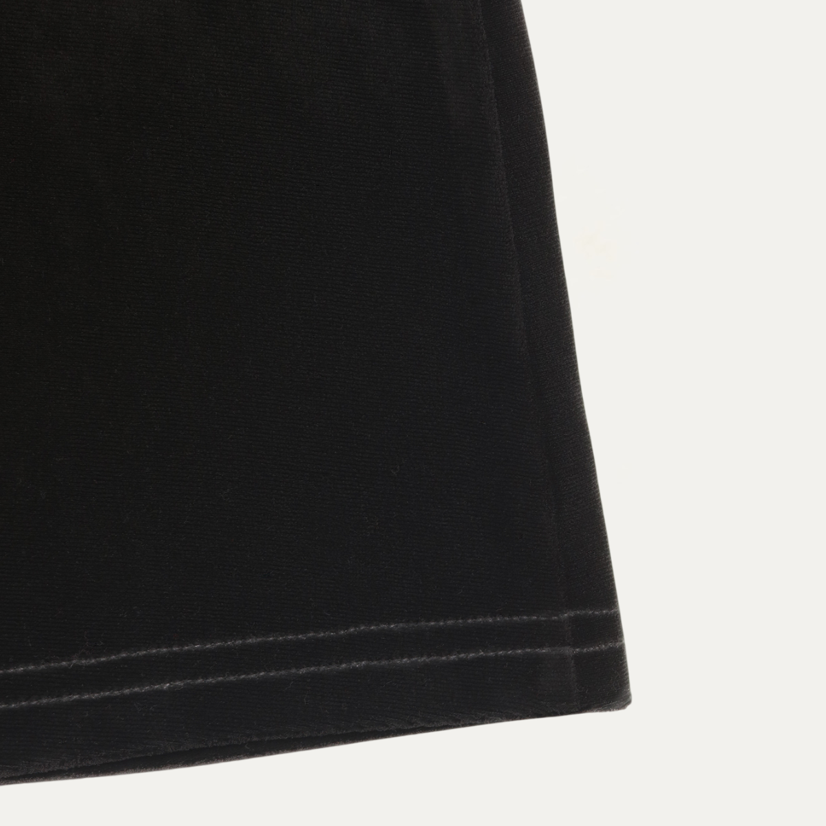 Comfortable Black Velvet High-Waisted Wide-Leg Pants : Black / XL