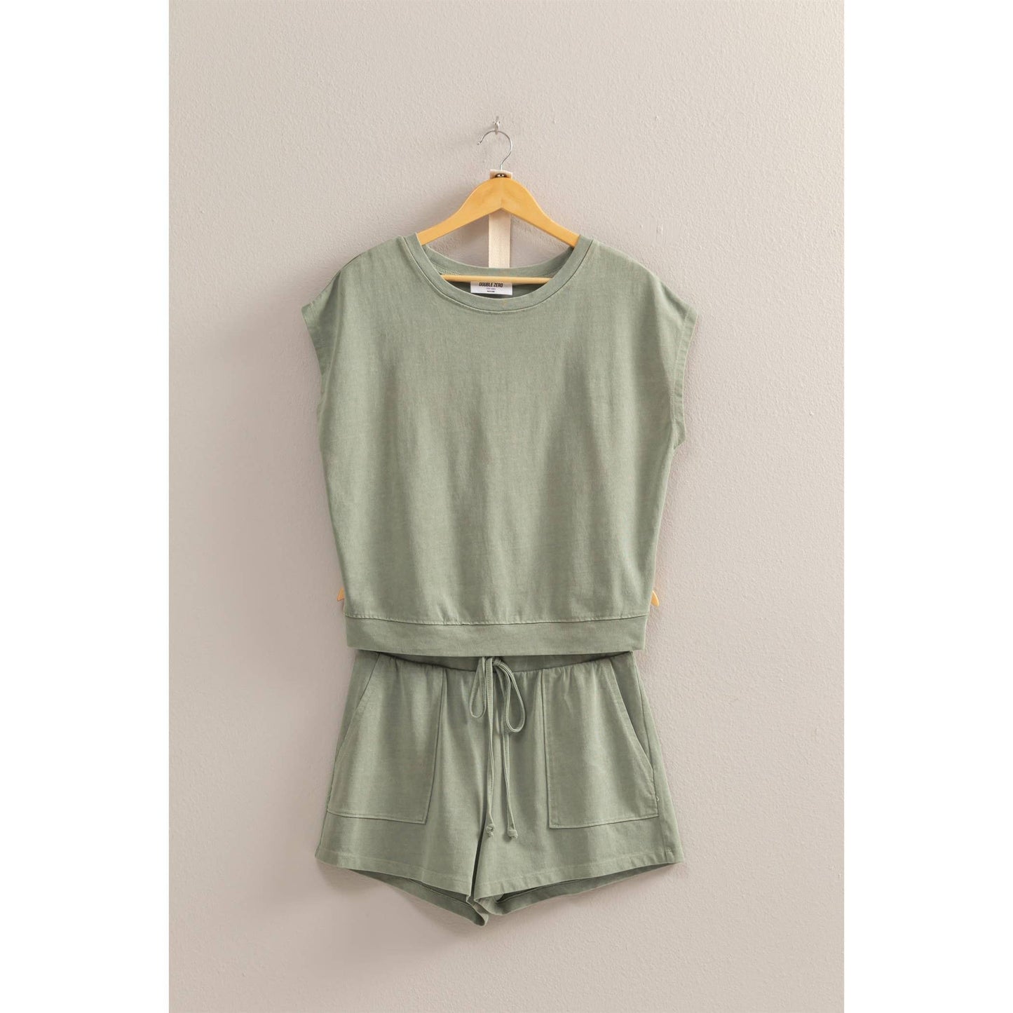 DZ25A913-SET-Matching Top And Shorts Set: ORANGE / S-M-L(2-2-2)