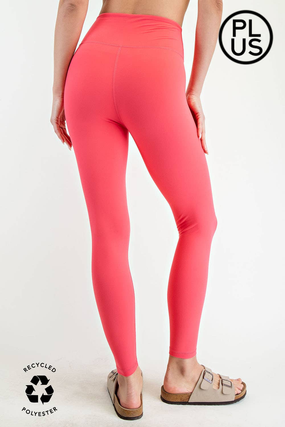 PLUS SIZE BUTTER SOFT BASIC FULL LENGTH LEGGINGS: Black / 2X