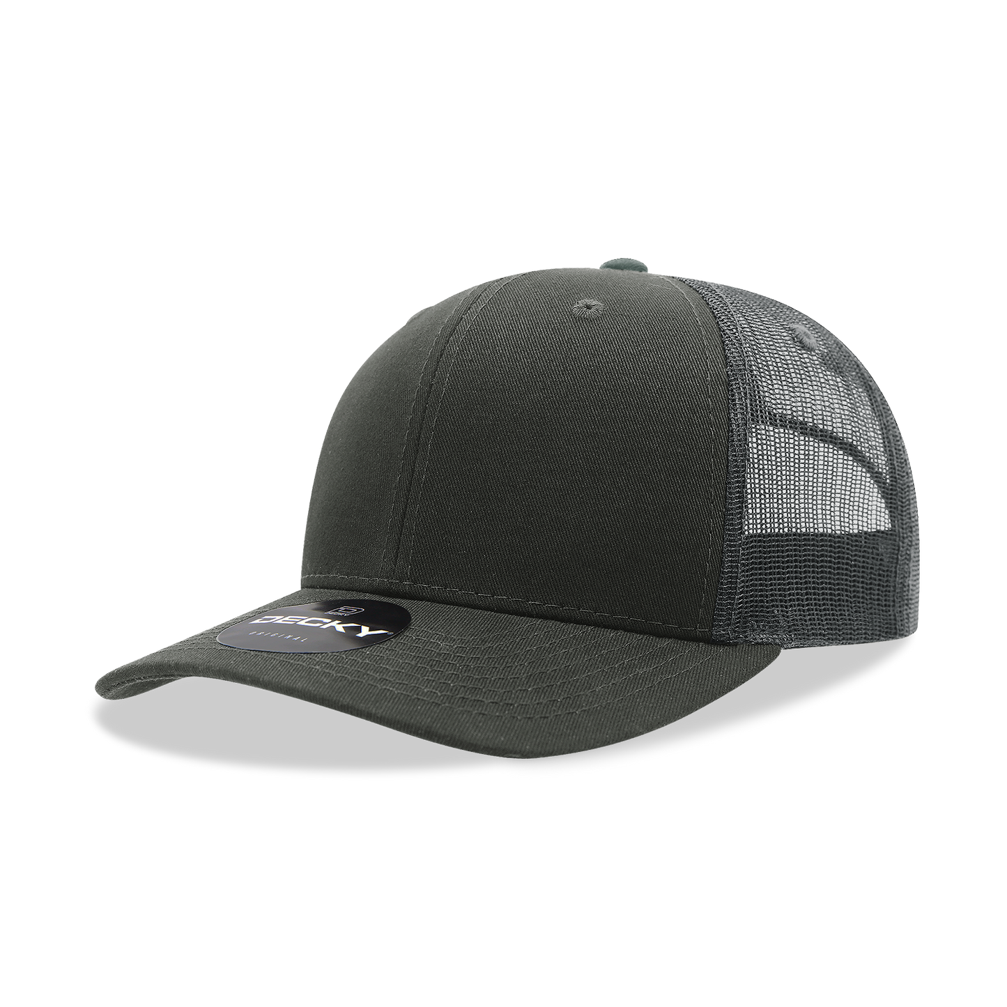 Decky 6021 Classic Trucker Hat, Mid Pro Trucker, 6 Panel Cap: Kelly
