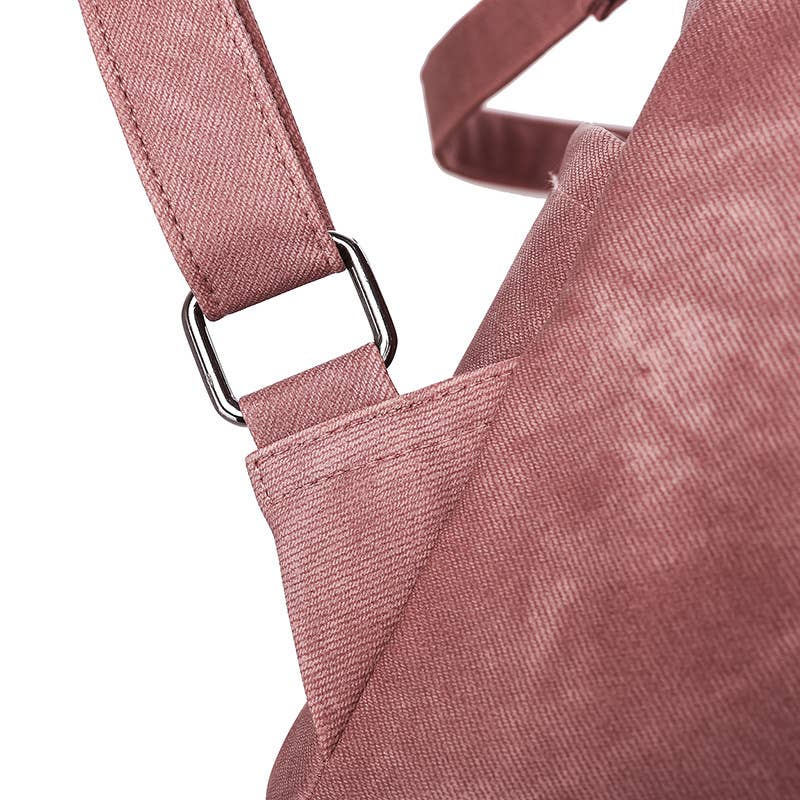 Convertible Backpack Large Shoulder Bag: Blue / M