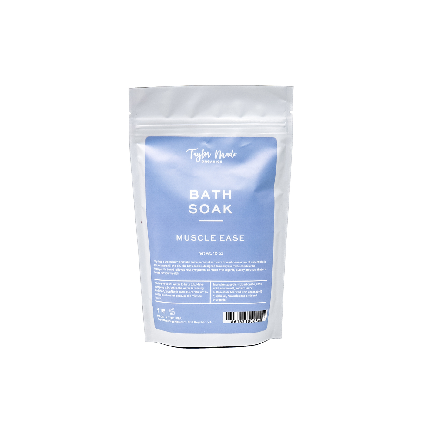 Essential Oil Blend Bath Soak - SLS, Paraben, Phthalate Free: Cold + Sinus