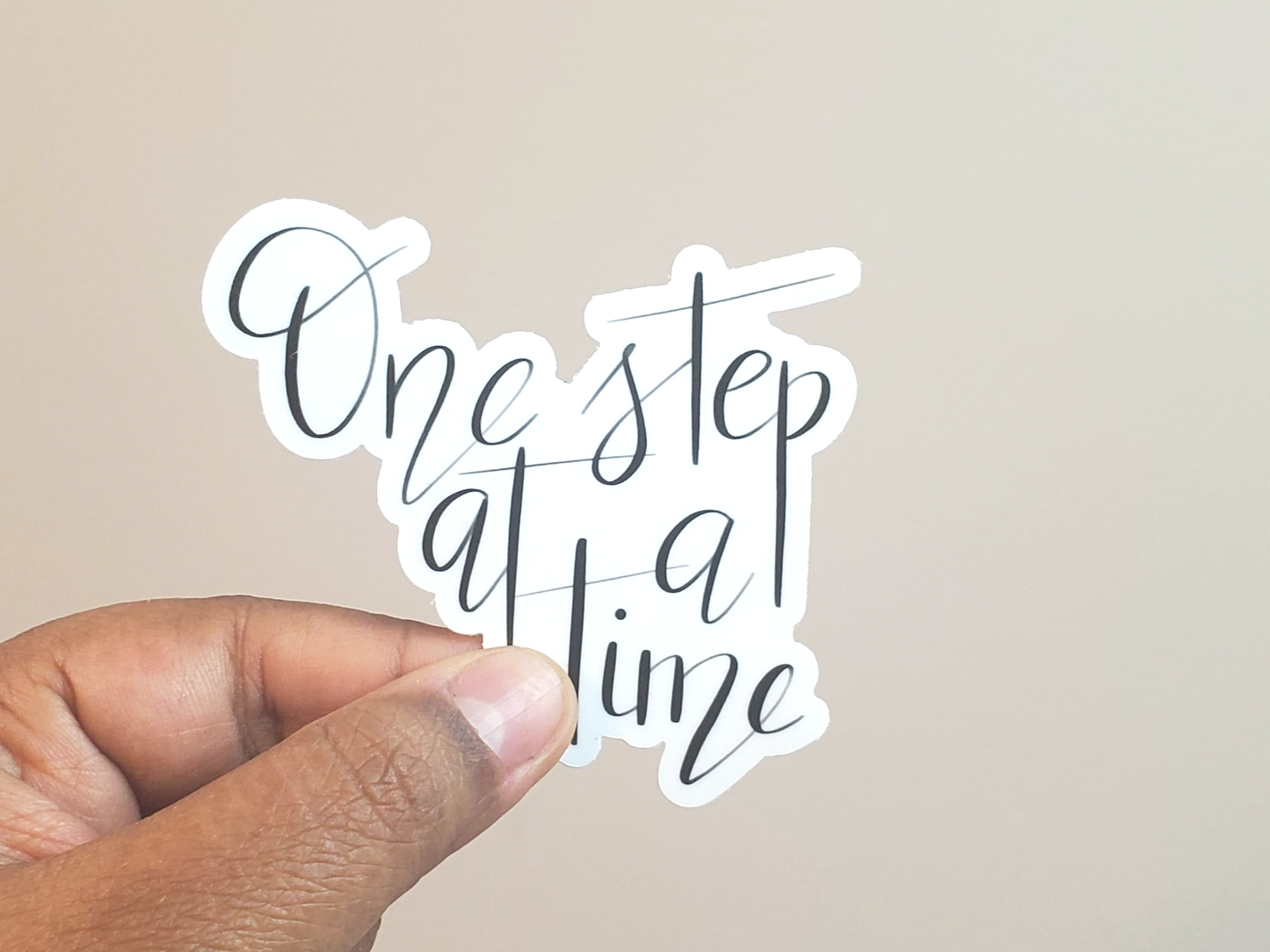 One Step At A Time Sticker (3 x 2.7 in)