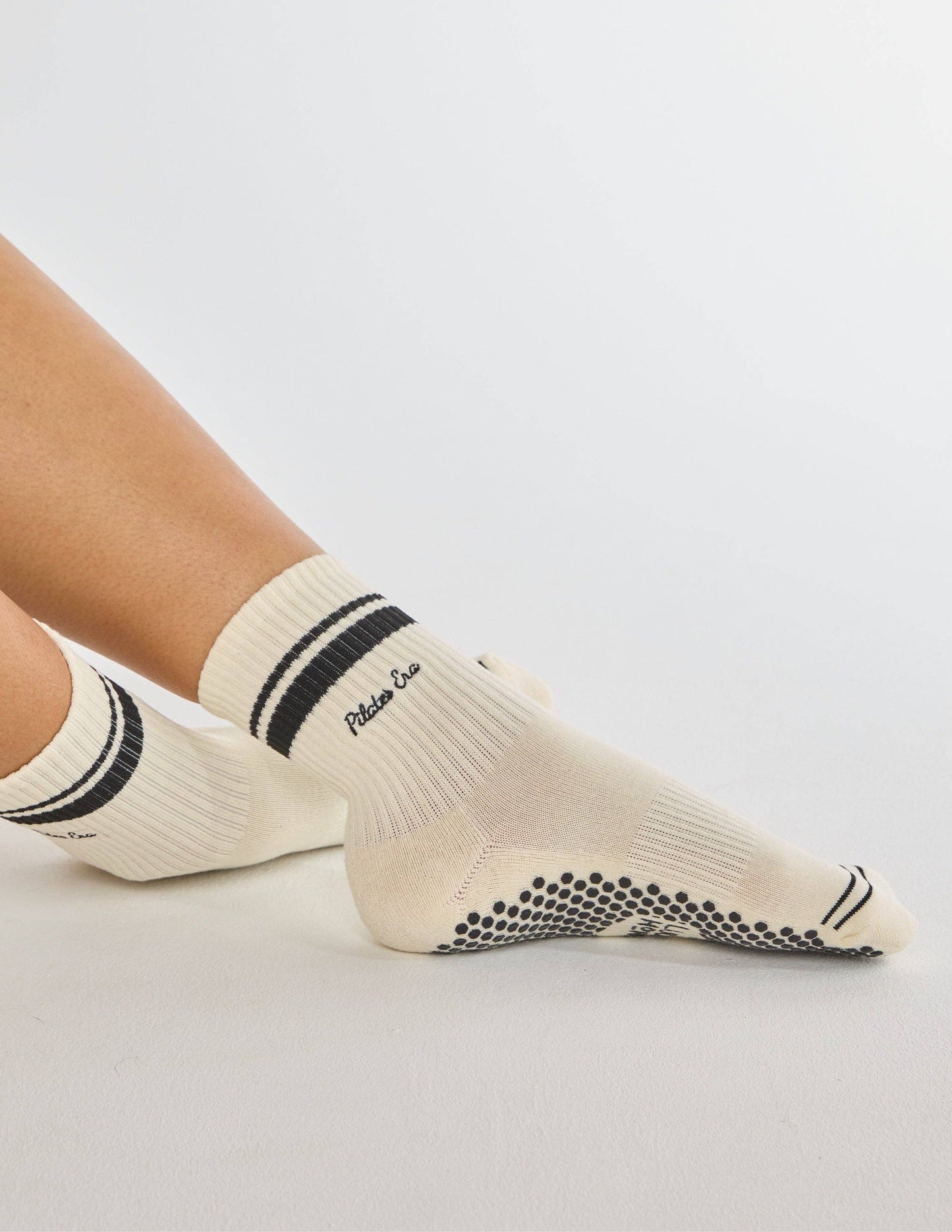 The Pilates Era Grip Sock: Black