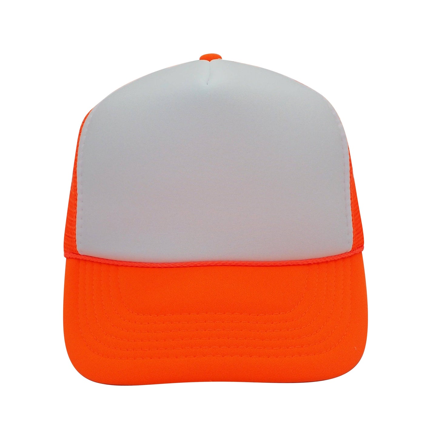 Nissun Neon Color Foam Mesh Trucker Hats Caps, Blank Two Tone Snapbacks: Neon Pink