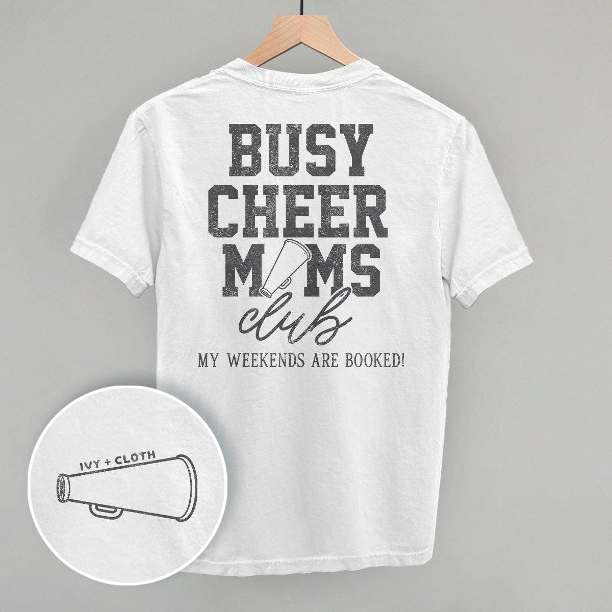 Busy Cheer Moms Club (Back Print): Light Pink / S / Sweatshirt