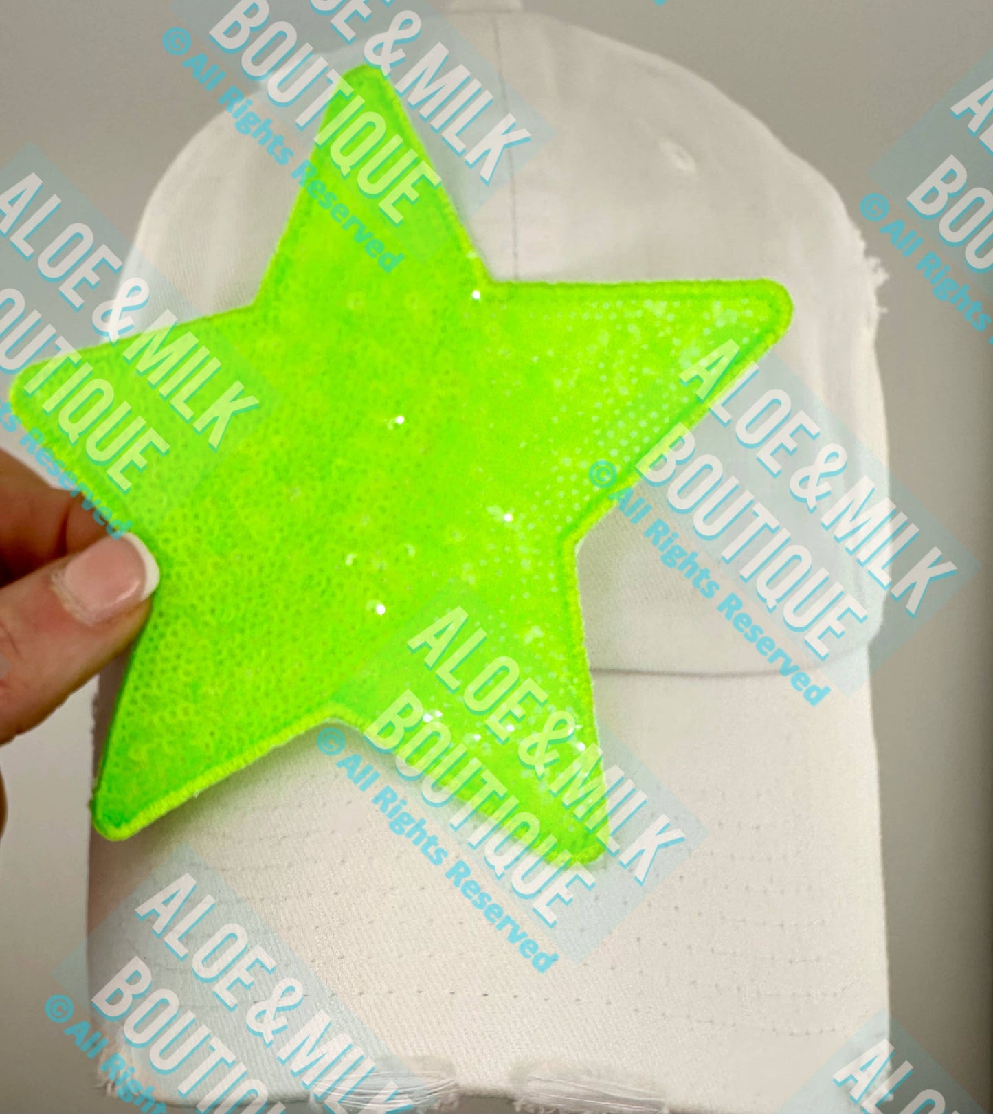 New Sequin Star Large, sequin star patch, cheer patch: Red