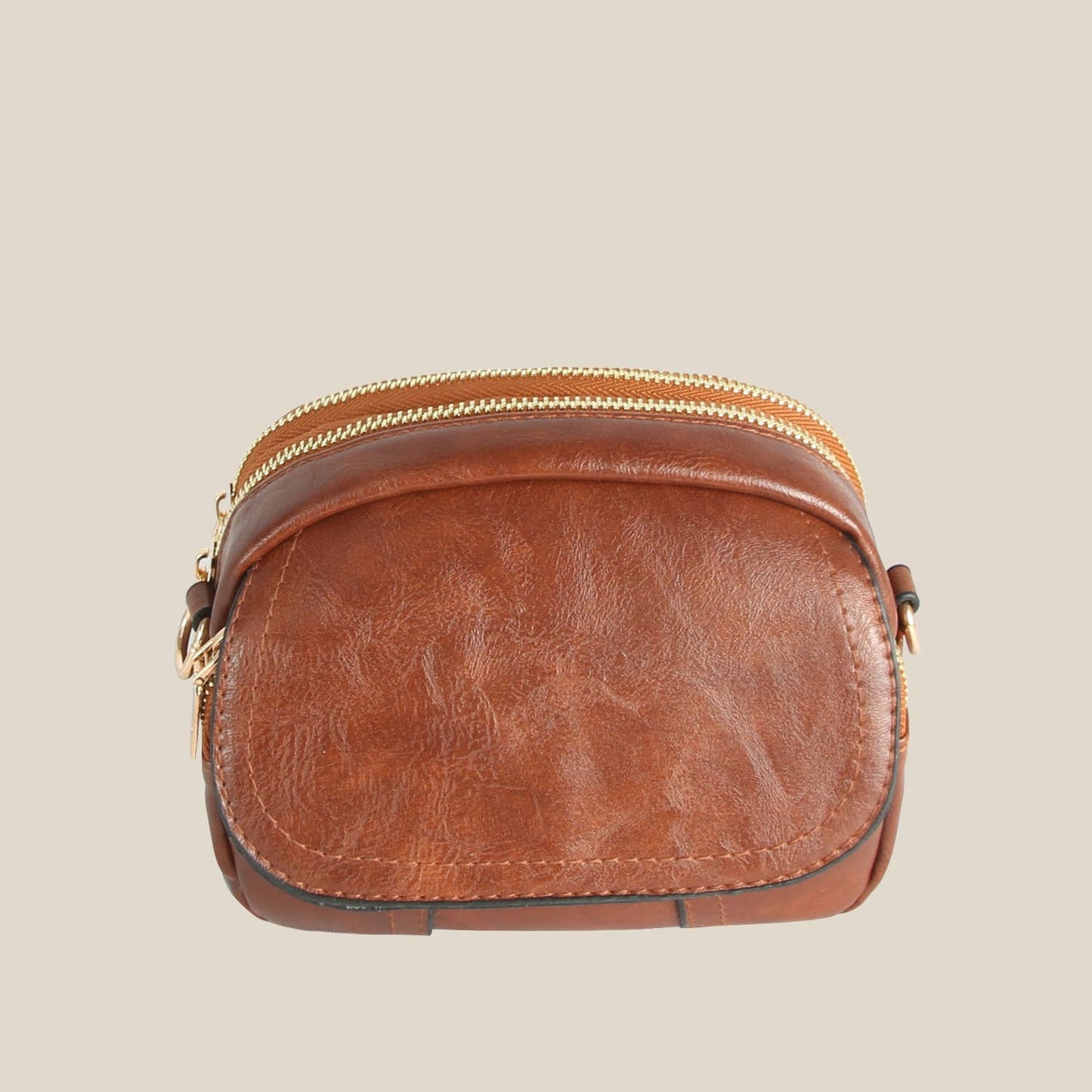Leather Flap Crossbody Bag: BS
