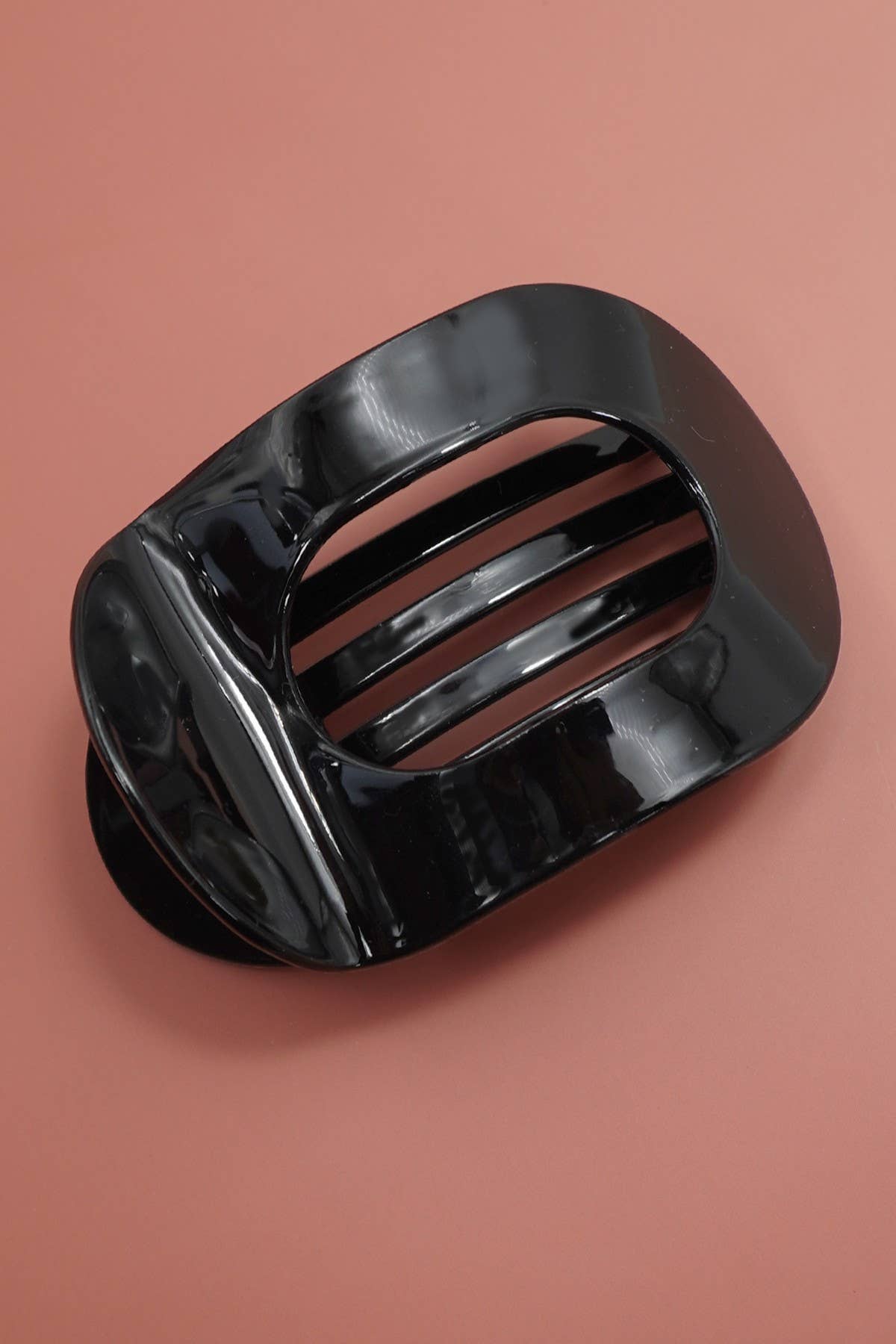 Jumbo Lay Flat Oval Hair Claw Clips Secure Styling | 40H993: TORT CREAM