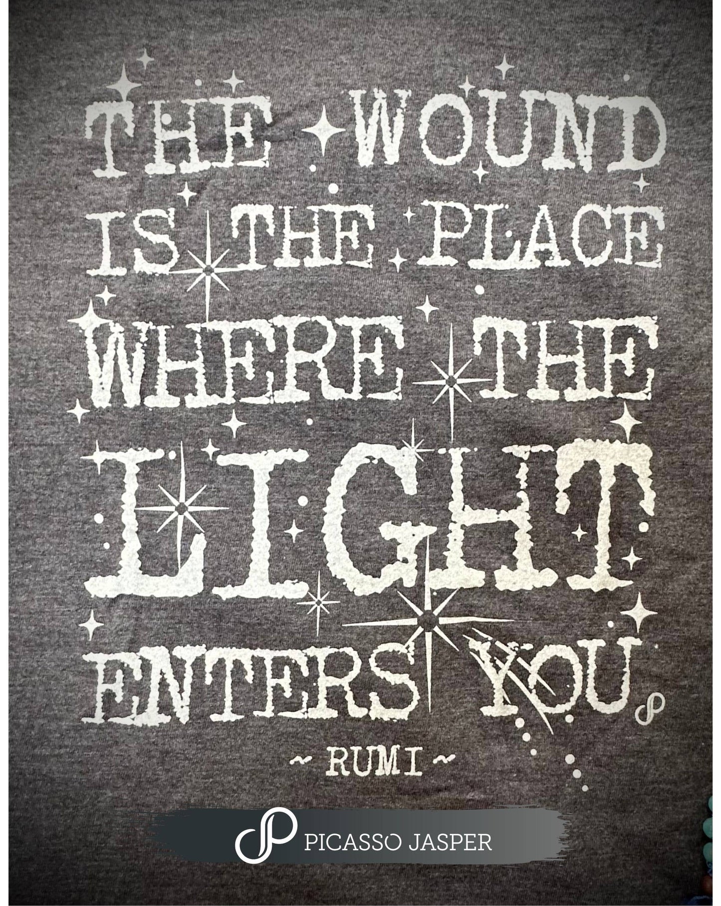 The Wound is the Place Where the Light Enters, Retro Tee: Med